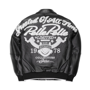 Men's Pelle Pelle Marc Buchanan Soda Club Genuine Cowhide Bomber Leather Jacket
