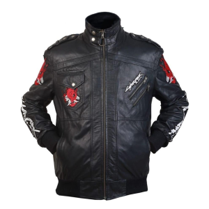 Cyberpunk 2077 Samurai Leather Jacket – Brown and Black