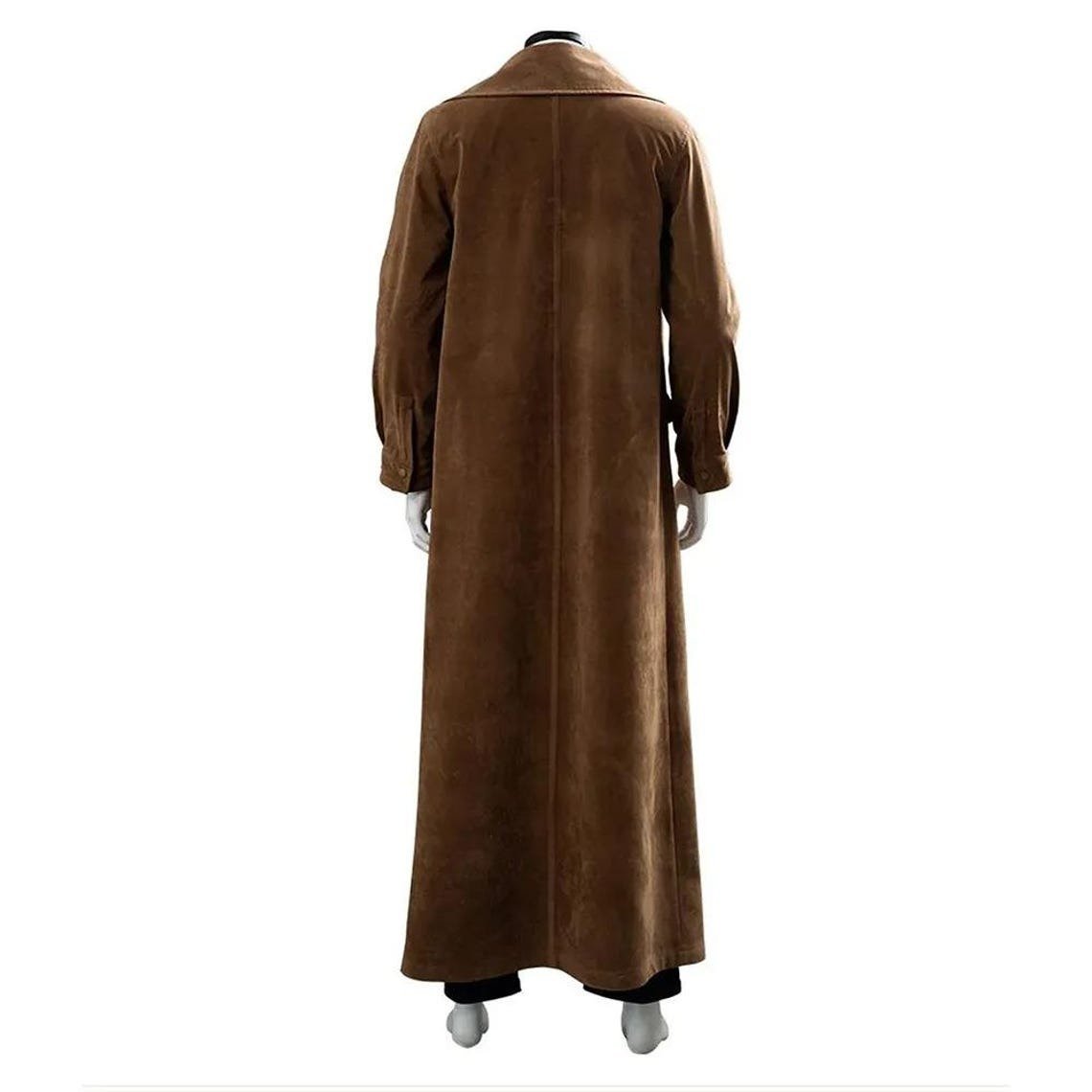 Mad-Eye Moody Cosplay Costume: Leather Vest & Distressed Trench Coat - Image 4