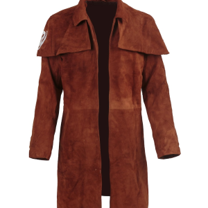NCR Ranger Brown Suede Duster Coat | Fallout Cosplay