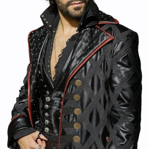 Captain Hook Steampunk Leather Trench Coat | Pirate Cosplay Costume